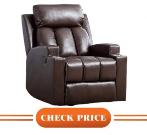 high end leather recliners