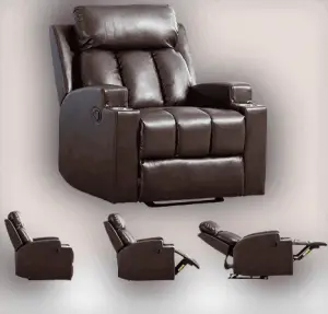 anj breathable leather recliner