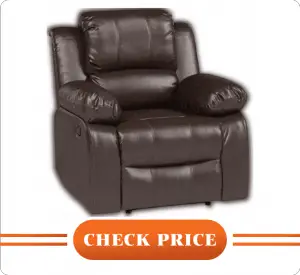 bonzy home leather recliner review