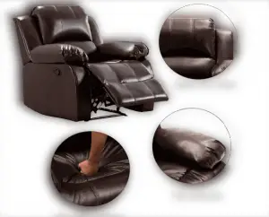 bonzy home leather recliner chair
